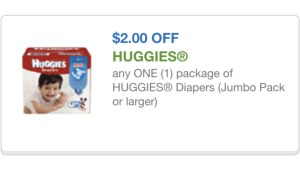 Huggies diapers coupon 10/26/15