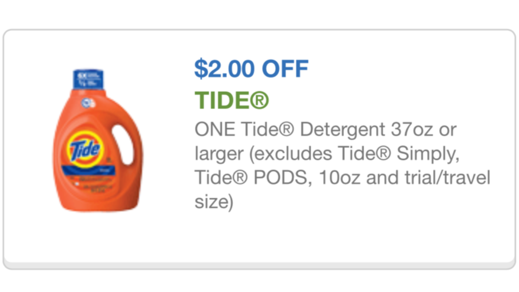 Tide Detergent coupon 11/01/15
