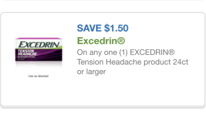 Excedrin 24 ct coupon 11/29/15