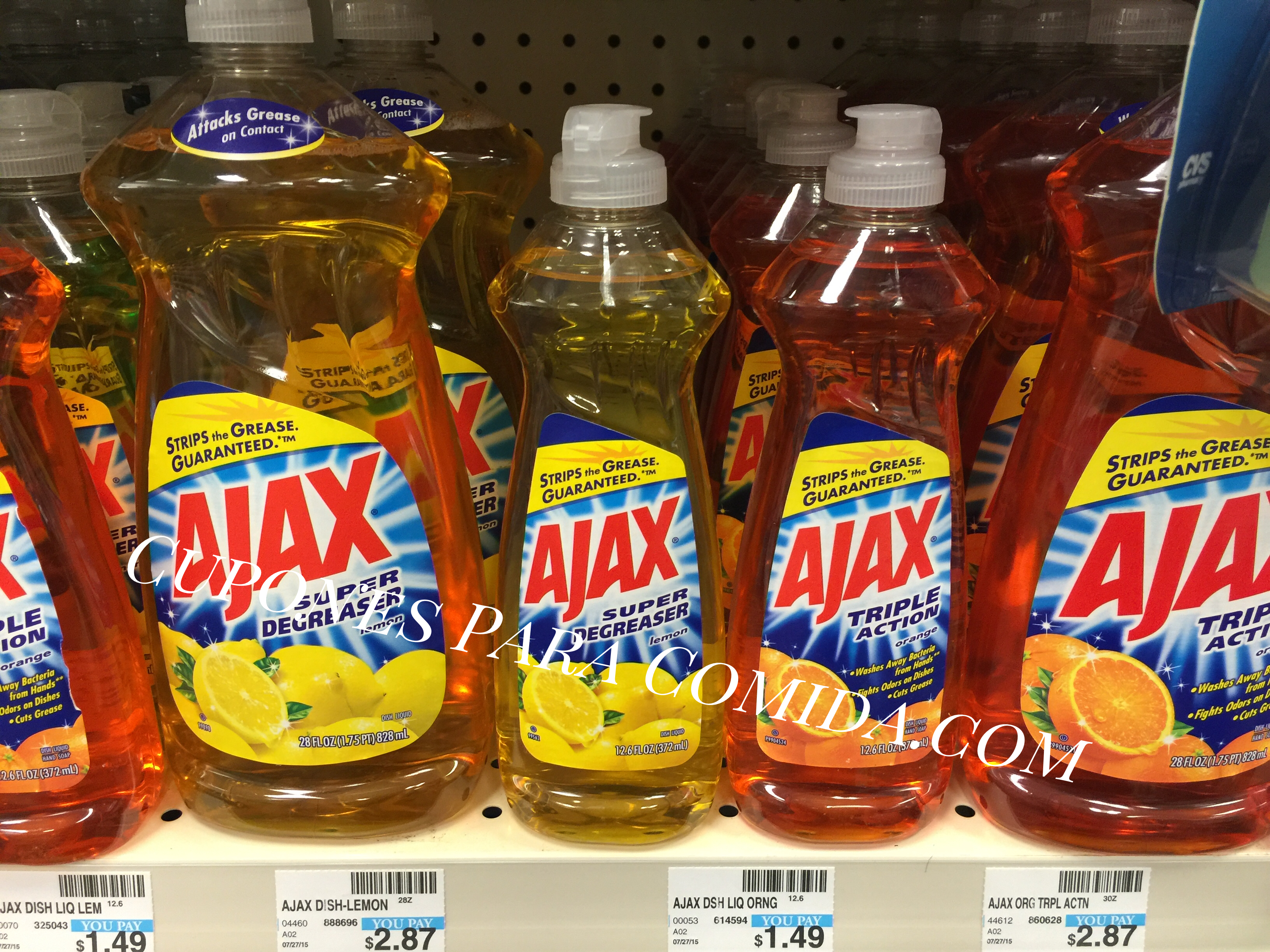 Ajax dish soap 11/18/15