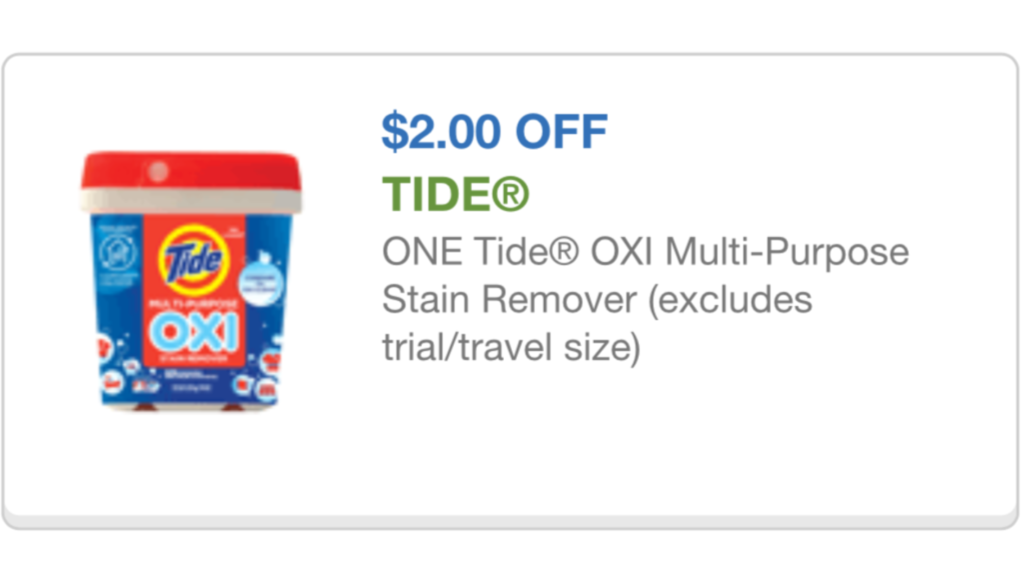 Tide Oxi coupon 11/04/15