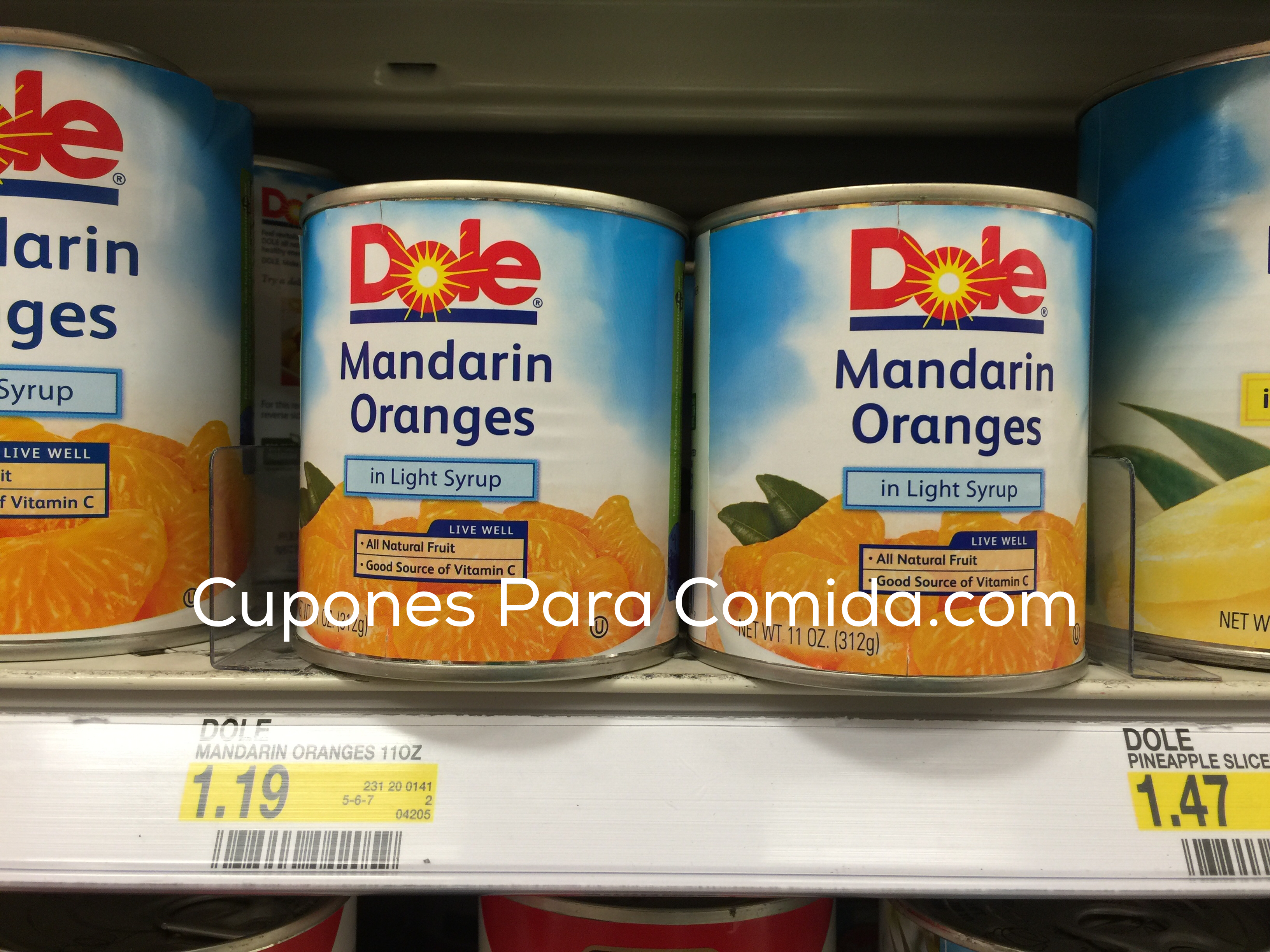  Dole Mandarin Oranges 11/01/15