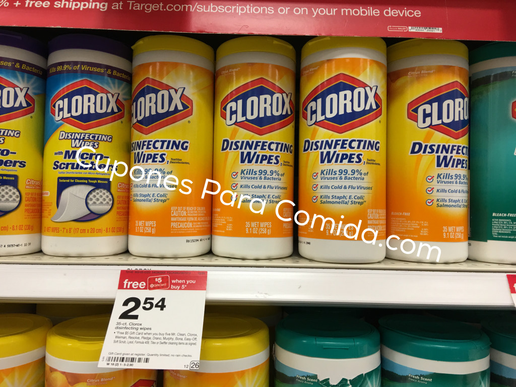 Clorox Disinfecting Wipes 12/22/15