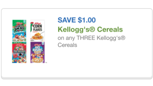 Kellogg's Cereal coupon 12/14/15