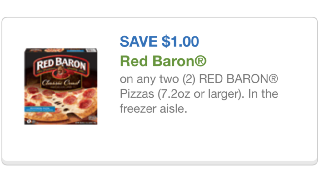 Red Baron coupon 12/16/15