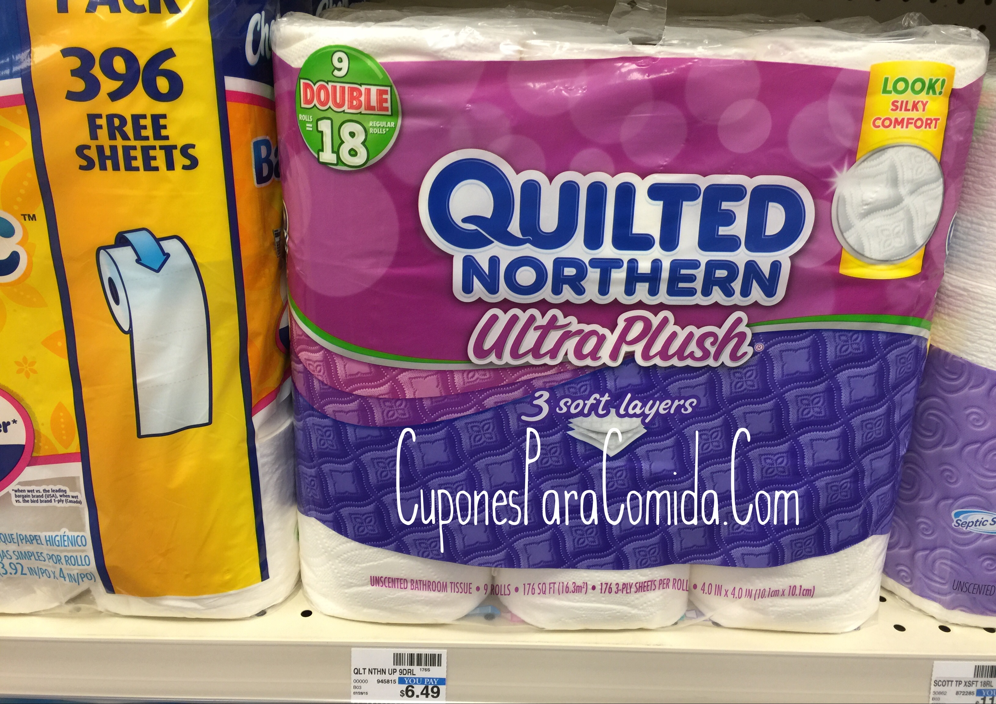 Quilted northern ultra plush 9 double roll bath tissue 12/08/15