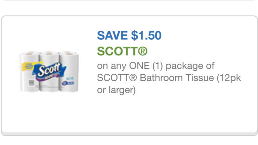 scott coupon $1.50 12/05/15