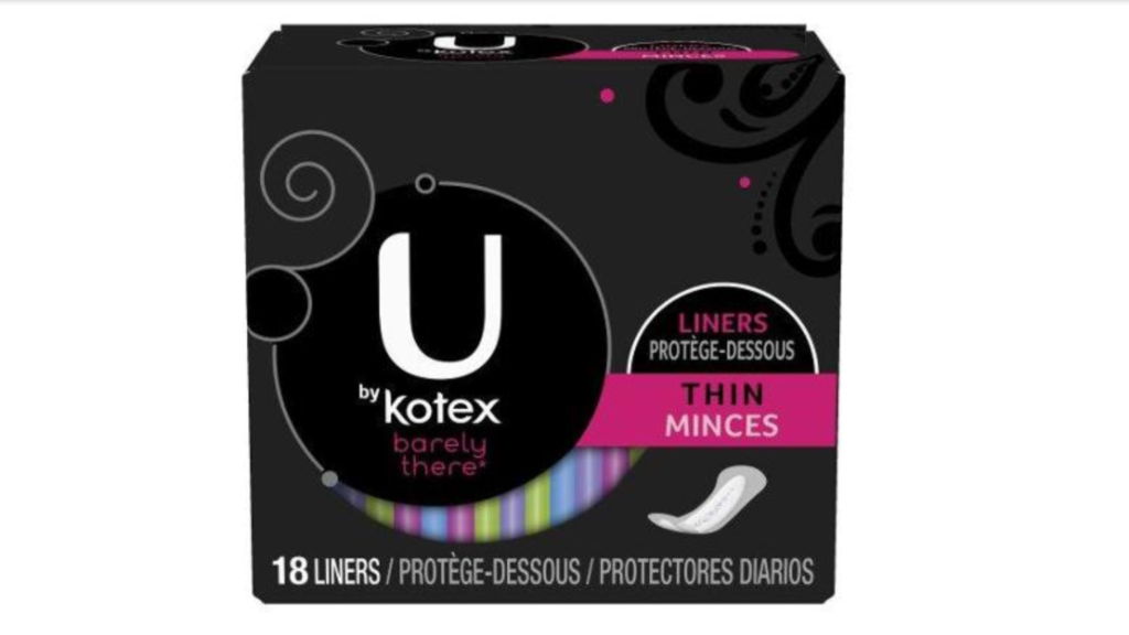 Kotex U Barely There Thin Minces Liners 18 ct - 2016-01-10 12.55.19