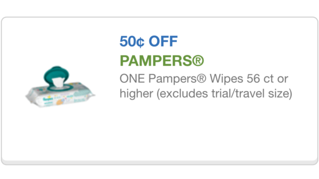Pampers coupon wipes 1/2/16