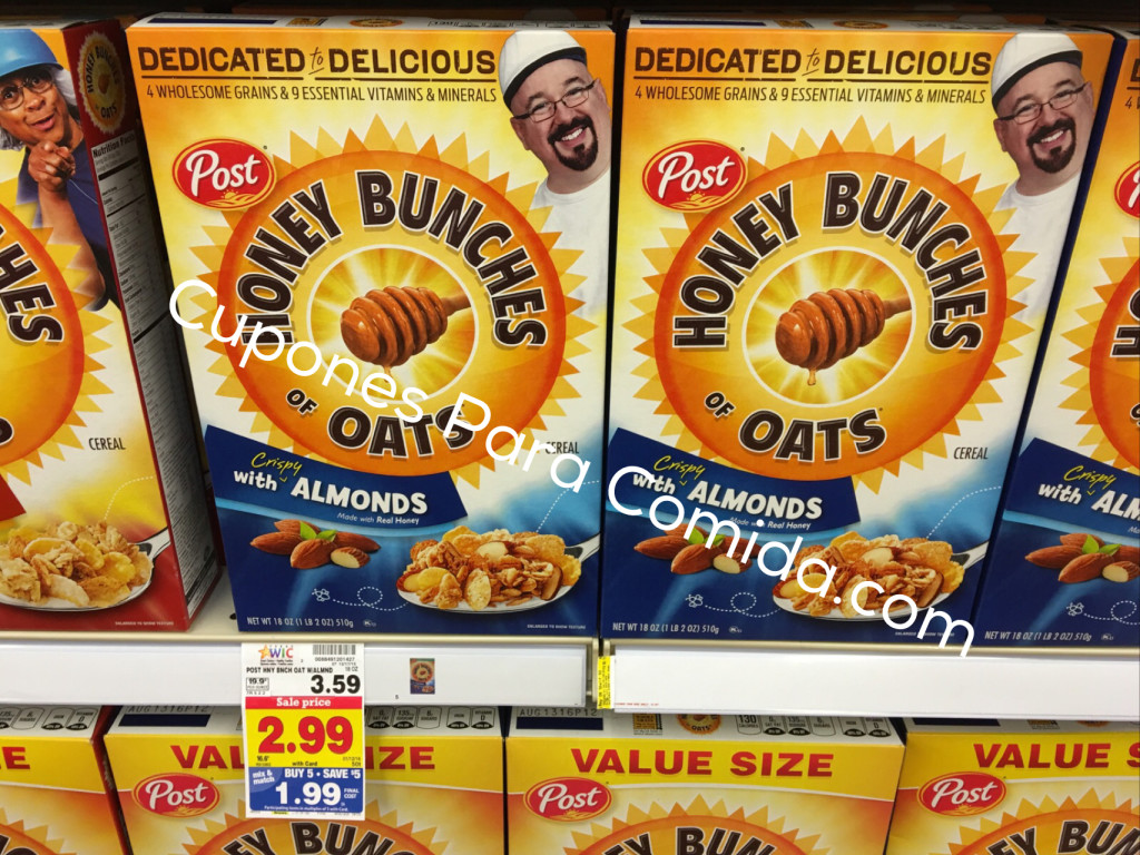 Post Honey Bunches Of Oats Cereal 1/5/16