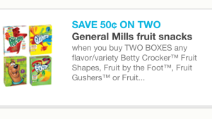 Fruit Gushers snacks 01/20/16