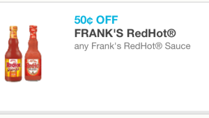 Frank's redhot sauce cupon 01/27/16