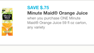 Minute Maid Orange juice 02/02/16