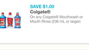 Colgate mouthwash cupon 03/07/16