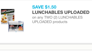 Lunchables UpLoaded cupon 03/14/16