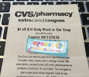 CVS body wash coupon 3/29/16