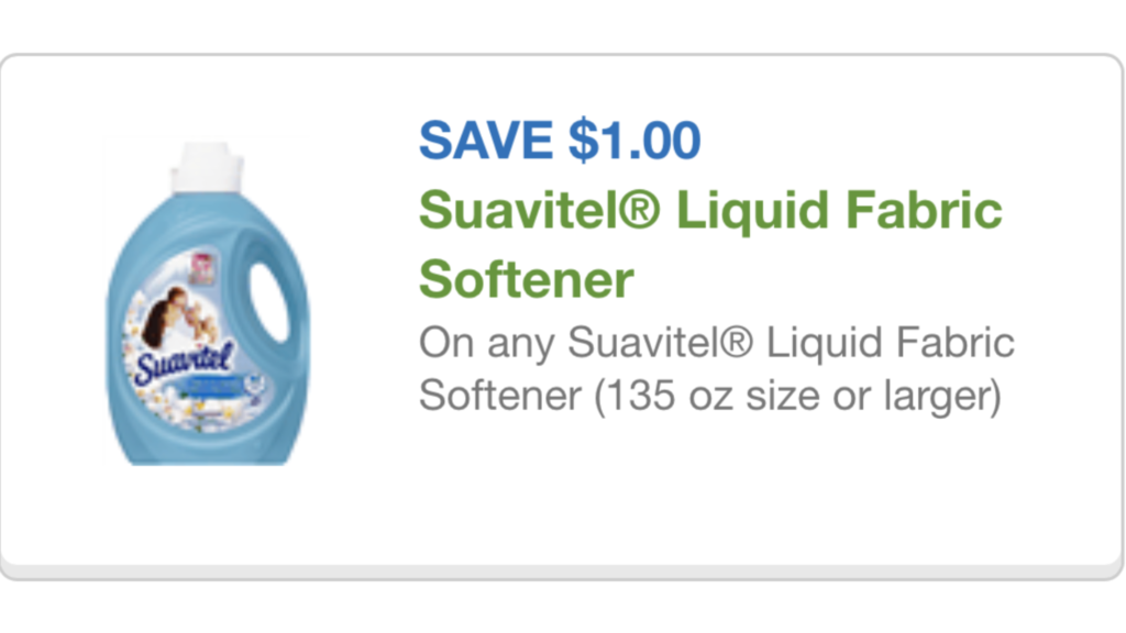 Cupon Printiable Save 1.00 OFF Suavitel Liquid Fabric Softener