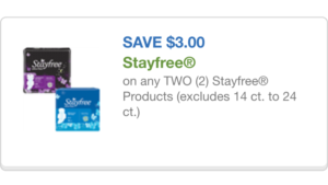 Stayfree coupon 60616