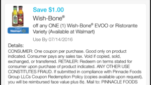 Wish Bone Cupon 06/13/16