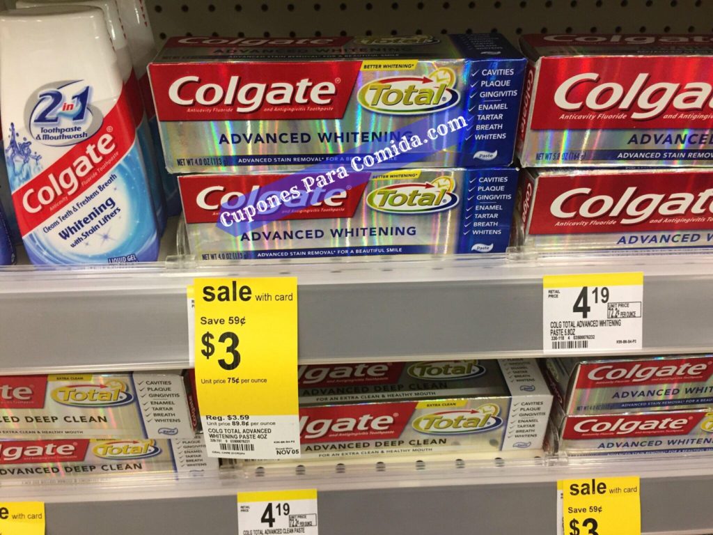 Colgate Total Toothpaste 10/04/16